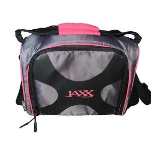Jaxx Pink and Black Insulated Lunch Bag